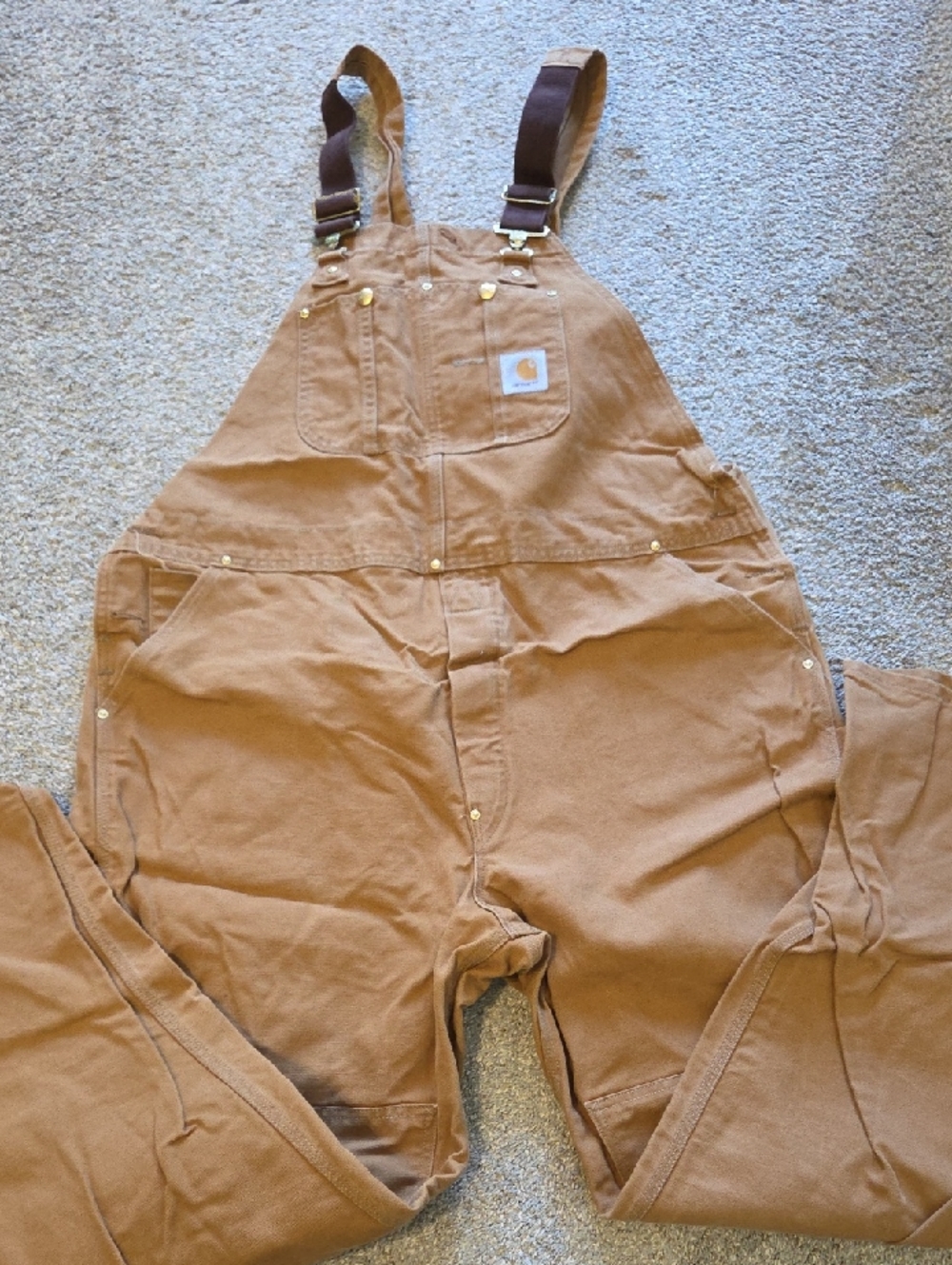 Carhartt Brown Duck Bib Overalls